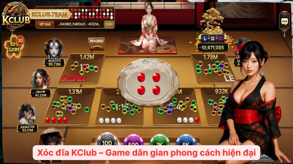 Xóc đĩa KClub – Game dân gian phong cách hiện đại