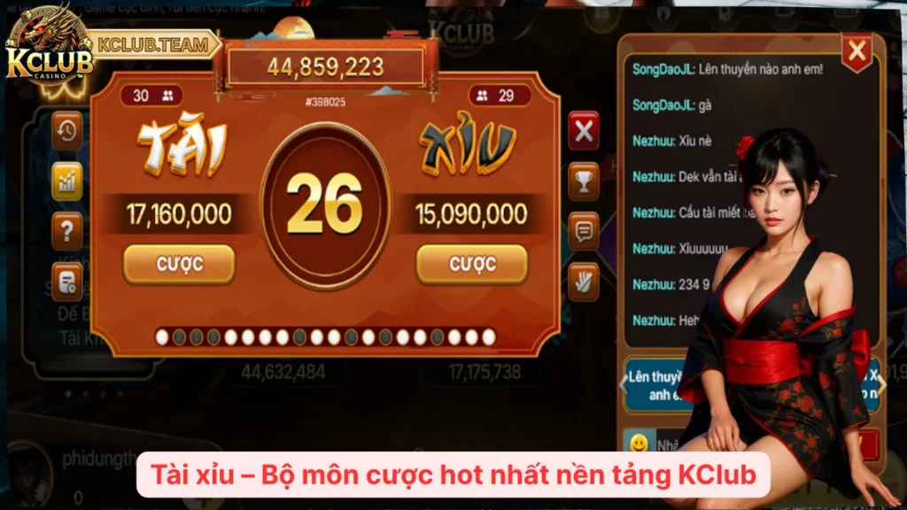 Tài xỉu – Bộ môn cược hot nhất nền tảng KClub