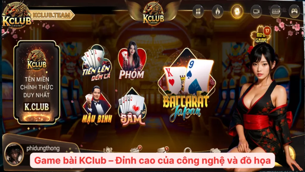Game bài KClub – Đỉnh cao của công nghệ và đồ họa
