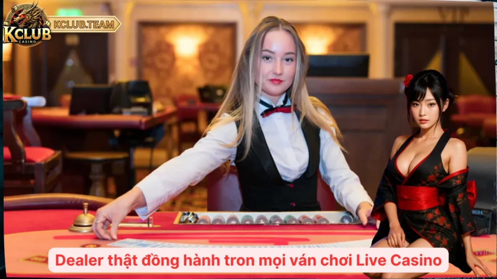 Live Casino KClub – Công Nghệ Stream Đỉnh Cao, Game Chuẩn Quốc Tế 3 Dealer thật đồng hành trong mọi ván chơi Live Casino